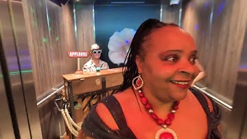 Entertainment in the Elevator on Royal Caribbean