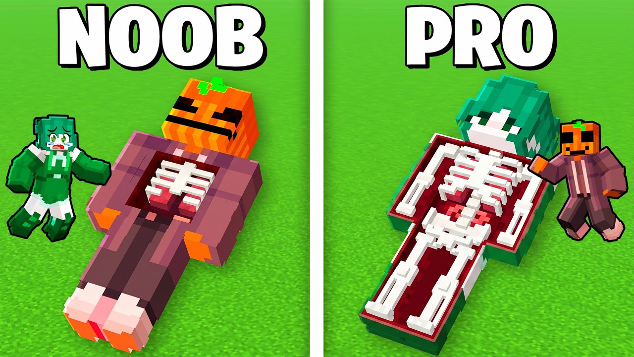 NOOB vs PRO: CUERPO SECRETO Competición en Minecraft!