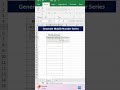 Generate Mobile Number Series. #Excel | #Shorts | #Excel shorts | #Youtube shorts | #Excel Clip.