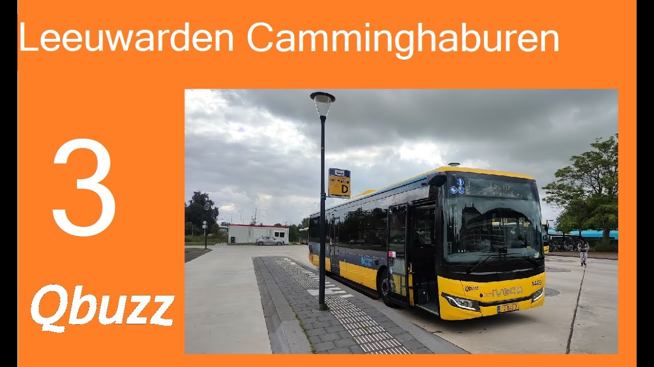 Qbuzz Friesland Trajectvideo Buslijn 3 Leeuwarden - Camminghaburen