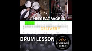 Jimmy Eat World Delivery (Drum Lesson) by Praha Drums Official (22.b)