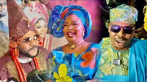 ODUNLADE ADEKOLA AND WOLI AGBA FACED EACHOTHER AT WARLORD MOVIE PREMIERE IN LAGOS 