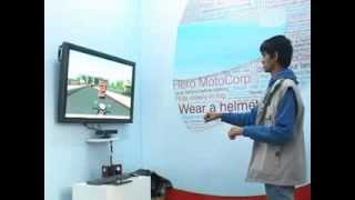 Hero Bike Safety Game - 3D Depth Sensing with Gesture Recognition