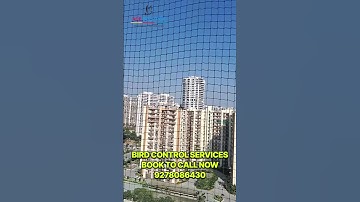 We are no1to protect your balcony or residential premises with bird netting