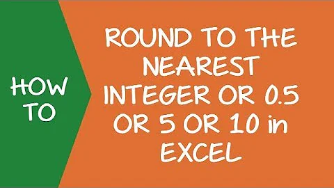 How to Round Numbers to the Nearest Integer or 0 5 or 5 or 10 in Excel