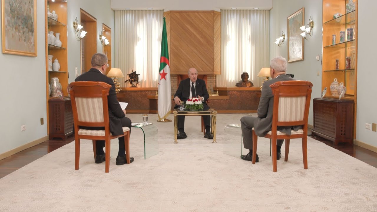 اللقاء الإعلامي الدوري للرئيس الجزائري عبد المجيد تبون مع ممثلي الصحافة الوطنية