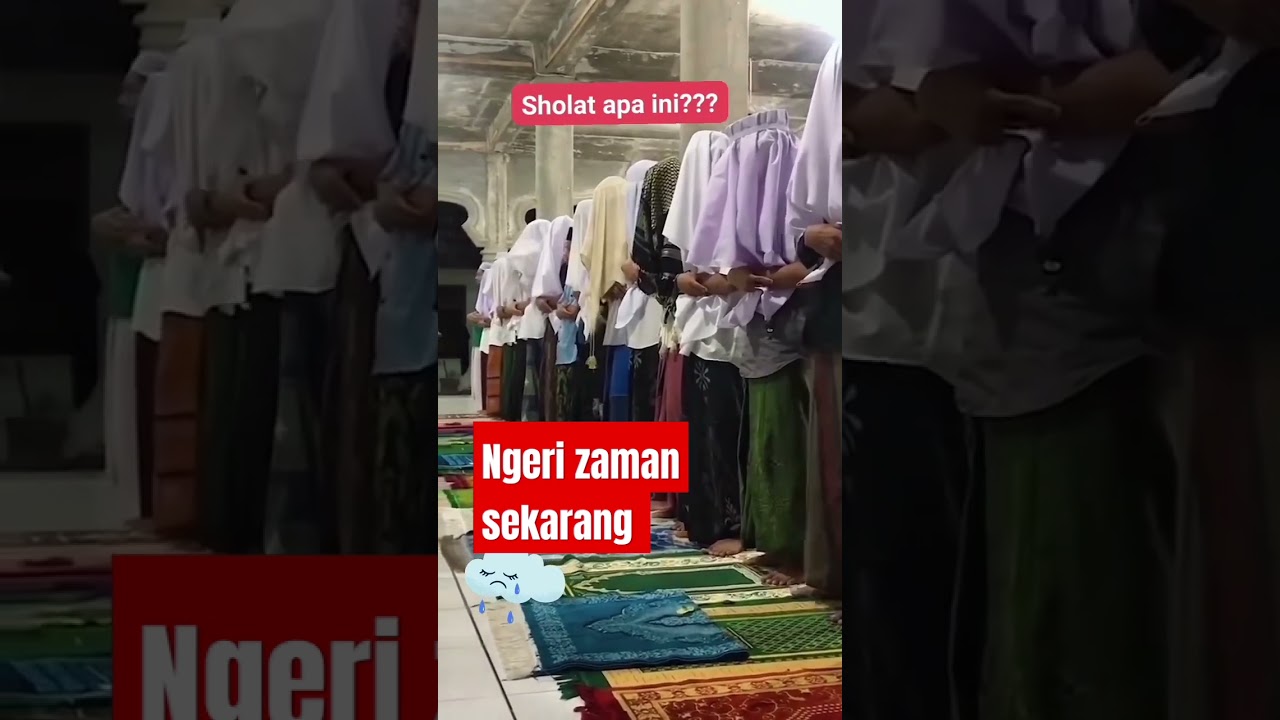 Sholatnya ngeri gays 