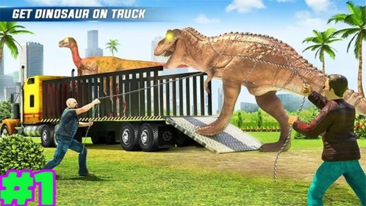Angry Dino Zoo Transport: Animal Transport Truck