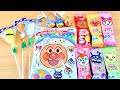 アンパンマン ペロペロキャンディ お菓子 お寿司キャンディ チュッパチャプス 100均 ダイソー DAISO Anpanman Lolipops いろんな棒付きキャンディ開けてみました キッズ アニメ