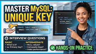 Unique Key in MySQL I Unqiue Key vs Primary Key| Interview Questions