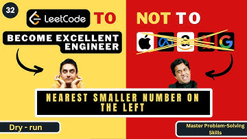 Nearest Smaller Number on the Left | Dry Run | Stack Problem | Progression90