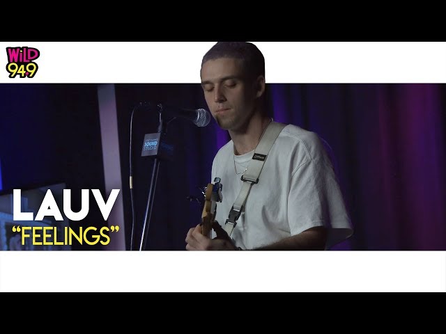 Lauv Performs Feelings Live At The ATu0026T THANKS Sound Studio class=