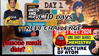 Day 1✨️|10 days neet challenge 📚| Study with music #neetaspirantstudyvlog #neet2025