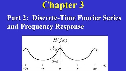 Chapter 03 Part 2:   Discrete-Time Fourier Series and Frequency Response