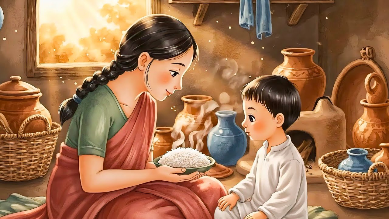 [ASMR] Winter Morning in Indian Village | Traditional Upma Preparation & Family Breakfast Ghibli