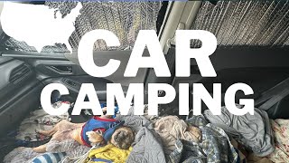 The struggles of living in a car | Living in a small car with your dog #carcamping #gigworker