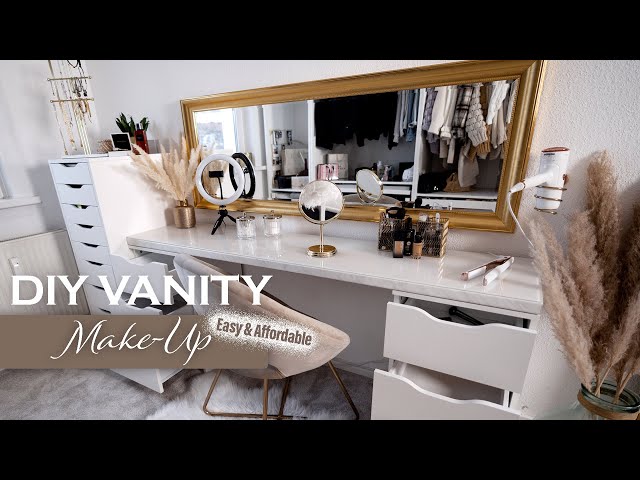 DIY MAKE-UP VANITY DESK | Dressing table class=