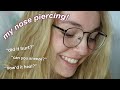 My nostril piercing experience! // Pain level, healing process, etc.