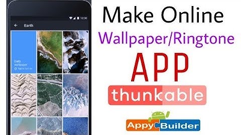 Make Professional Wallpaper And Ringtone App | Part 1 | Thunkable | Appybuilder