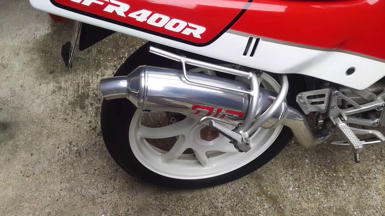 VFR400R NC24 スタート ダイシンバッフル無し。 - YouTube