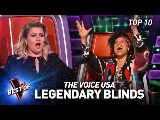 The Most ICONIC Blind Auditions of The Voice USA of All Time! Pt. 1 | Top 10 class=