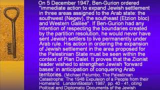 Palestine , History , People and Land (Part-2) - Right to Return