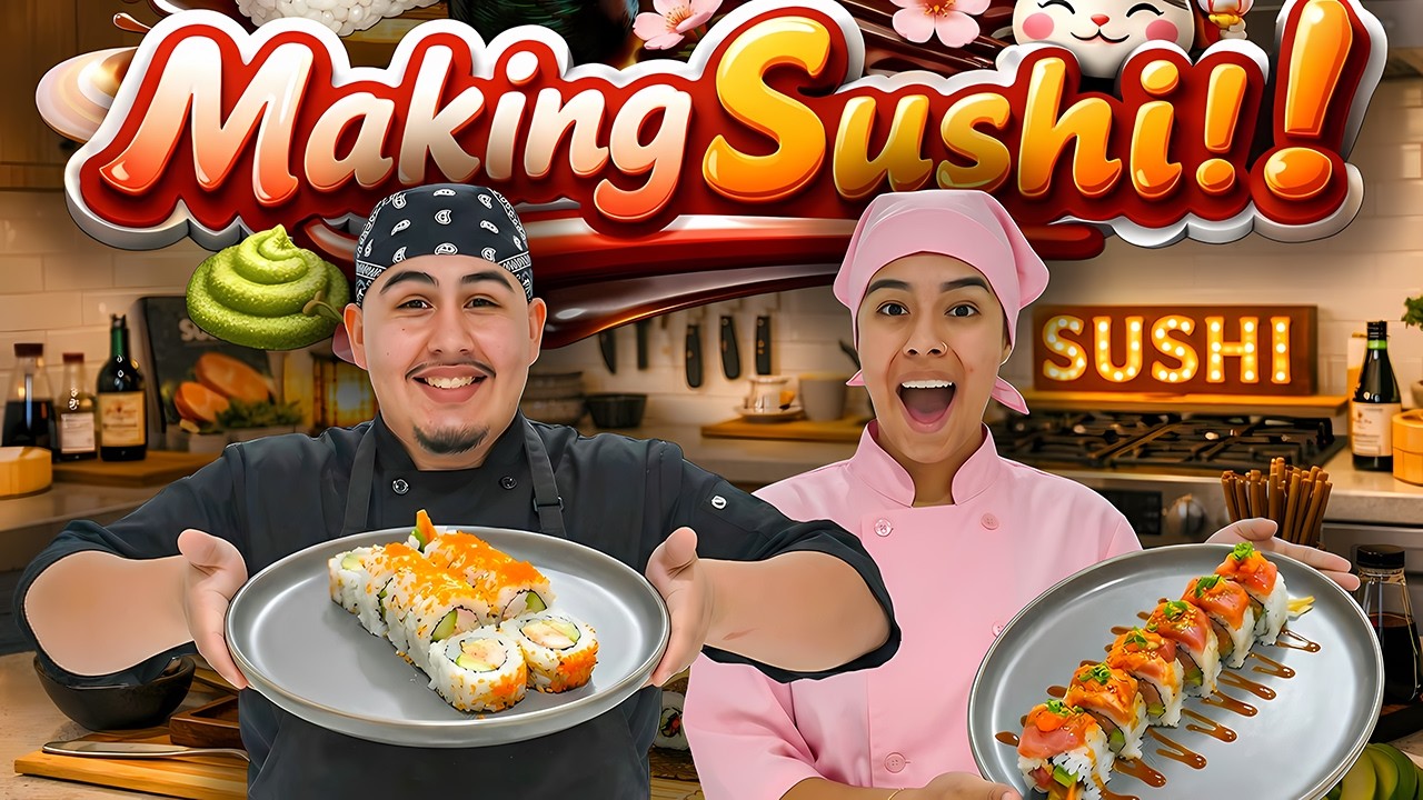 WE ATTEMPTED TO MAKE SUSHI *GOOD AF*