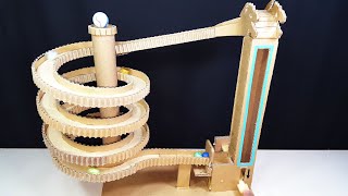 How to Make Marble Run Machine with Cardboard No Motor