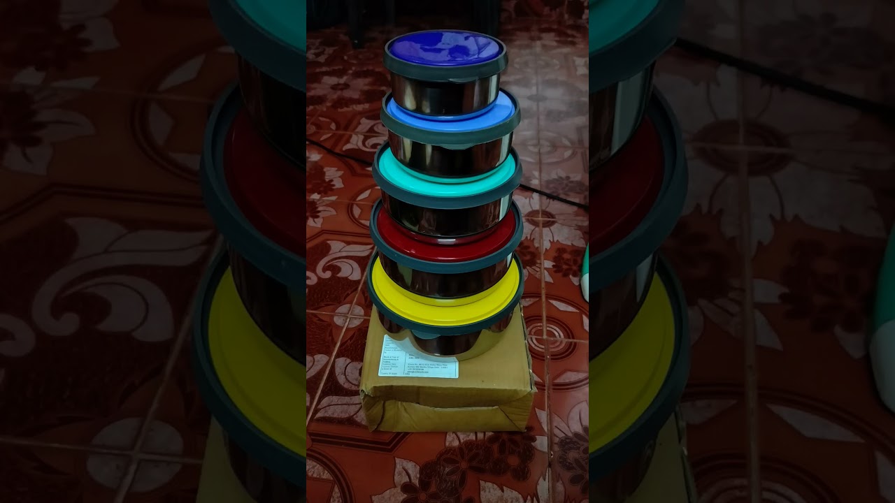 👌🏻Naaptol steel air tight container Lunch box set...Rs.499😍👍🏻🫶🏻