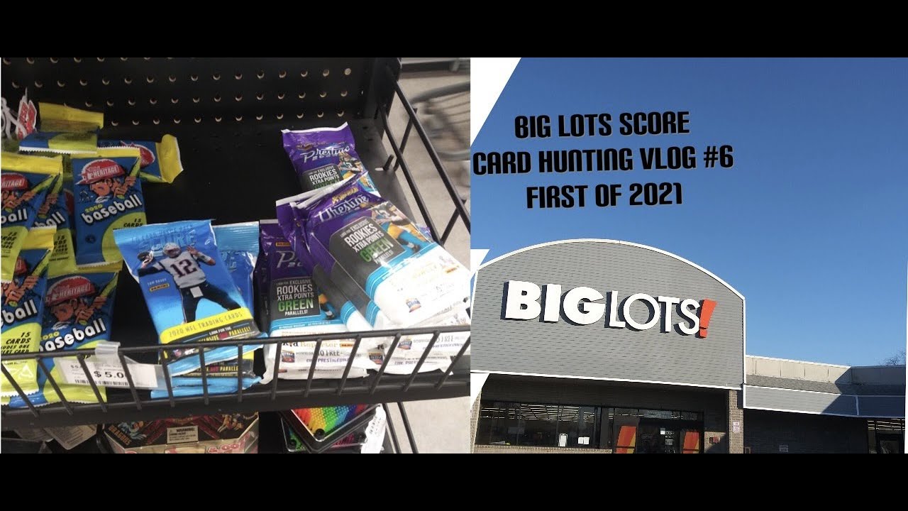 Huge Score At Big Lots Football Fat Packs First Card Hunting Vlog Of