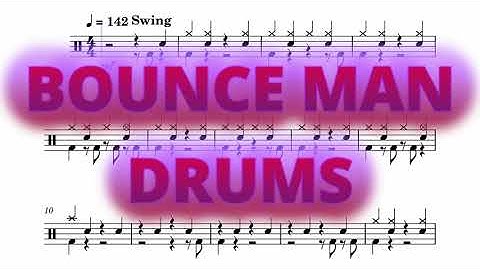 Bounce Man - Twenty One Pilots - Drums Sheet Music