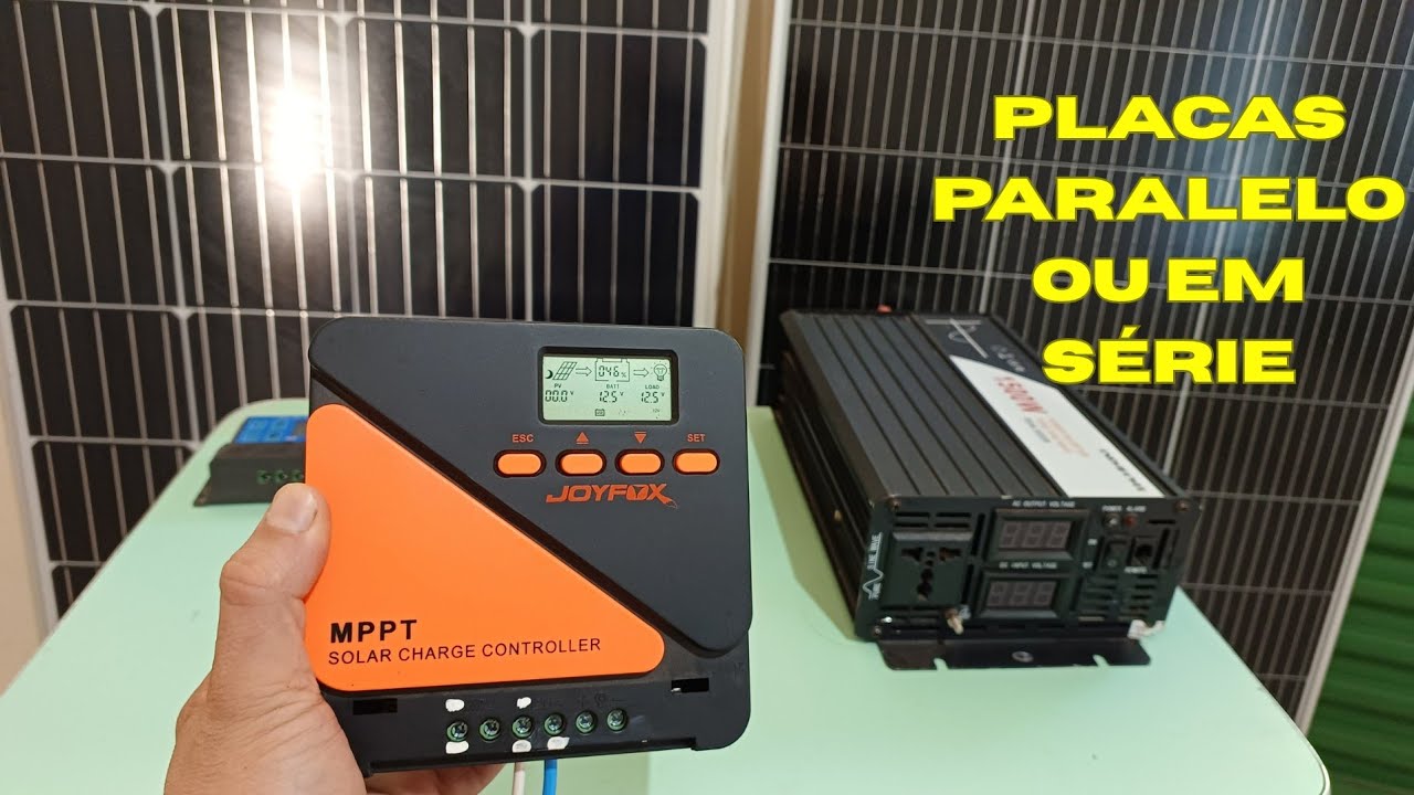 Teste de placas em paralelo e em série controlador joyfox 