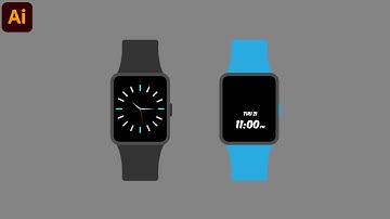 How to Design Smart Watch In Illustrator | Illustrator Tutorial