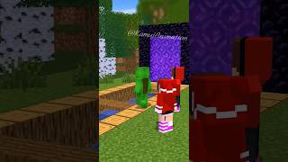 HELP Girl Hole In The Wall - MAIZEN Minecraft Animation #shorts