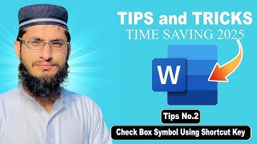 Checkbox Symbol in Ms Word Using Shortcut Keys #msword #shortcutkeys #excel #tipsandtricks