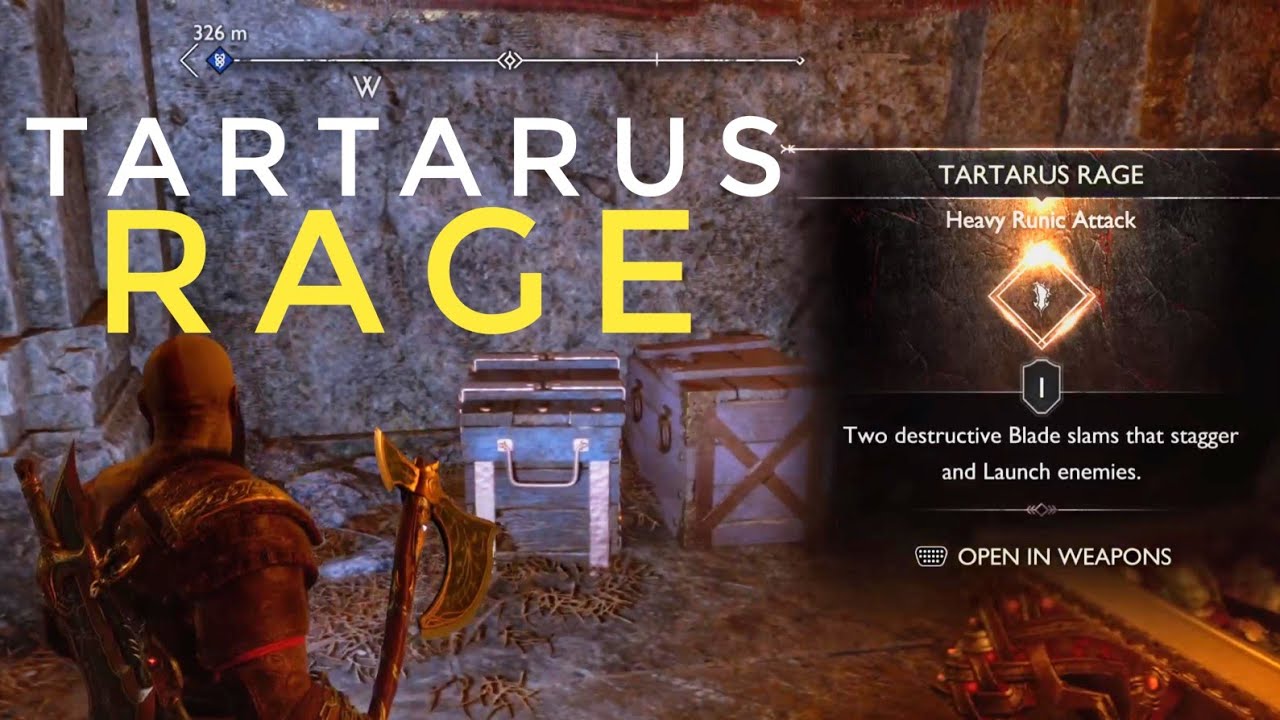 God of War Ragnarok | TARTARUS RAGE Heavy Runic Attack Location - YouTube