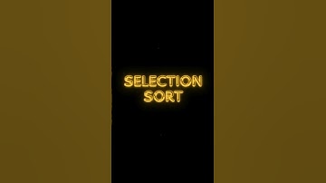 Selection sort code in python