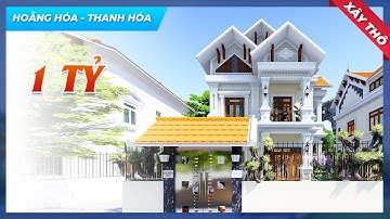 Mẫu Biệt Thự 2 Tầng Mái Thái Kiến Trúc Tân Cổ Điển Xây Thô 1 TỶ Tại Huyện Hoằng Hóa Tỉnh Thanh Hóa