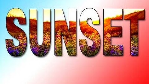 Clipping Mask - Photoshop CS6 & CC Tutorial*Text Effects*