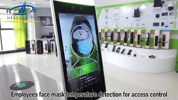 HFSecurity RA08T AI Temperature Measurement Face Recognition Access Control