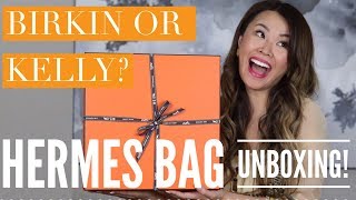 OMG....HERMES BAG UNBOXING!! IS IT A BIRKIN OR KELLY? | Mel in Melbourne