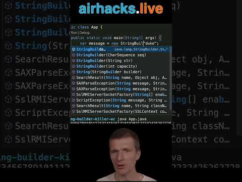 The "Killer" StringBuilder Use Case #java #shorts