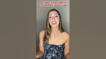 How to answer "What kind of work environment do you like?" in a job interview! #shorts