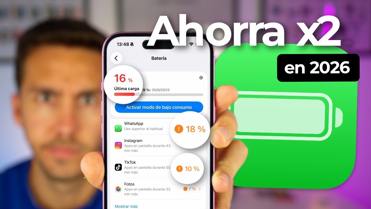 15 AJUSTES para AHORRAR BATERIA en tu iPhone con iOS 26 que DEBES ...