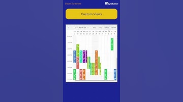 Explore the Variety of View Modes in Blazor Scheduler