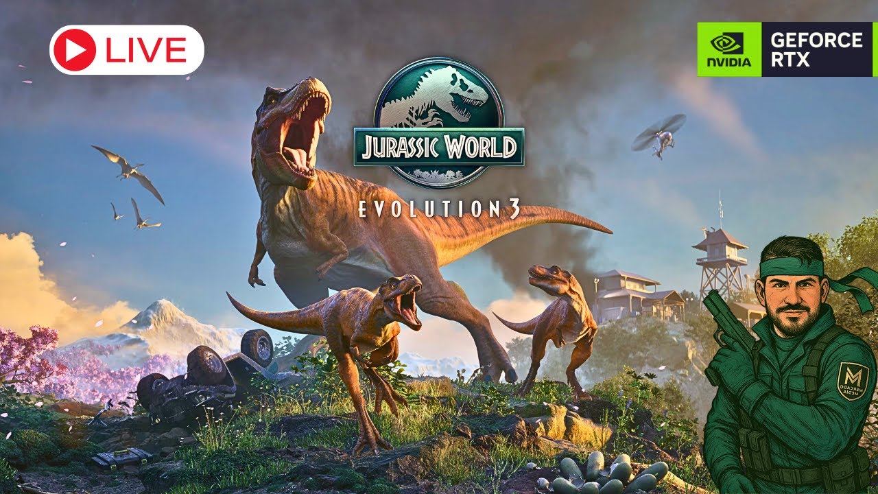 🔴LIVE - JURASSIC WORLD EVOLUTION 3 - Building Our First Dino Park! [RTX ...