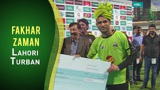 Psl 2017 Match 8 Lahore Qalandars V Karachi Kings - Fakhar Zaman In Lahori Turban