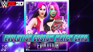 WWE 2K20: Evolution PPV Match Card