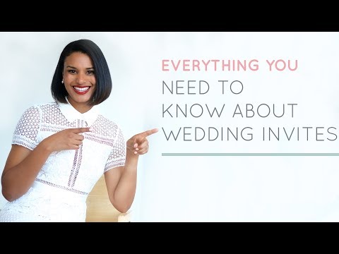 EVERYTHING YOU NEED TO KNOW ABOUT WEDDING INVITATION WORDING