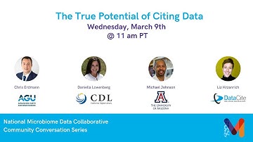 NMDC Community Conversation – The True Potential of Citing Data